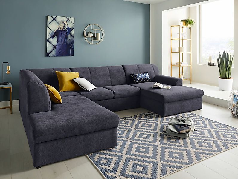 DOMO collection Wohnlandschaft "Topper, elegant und zeitlos, komfortabel, U günstig online kaufen