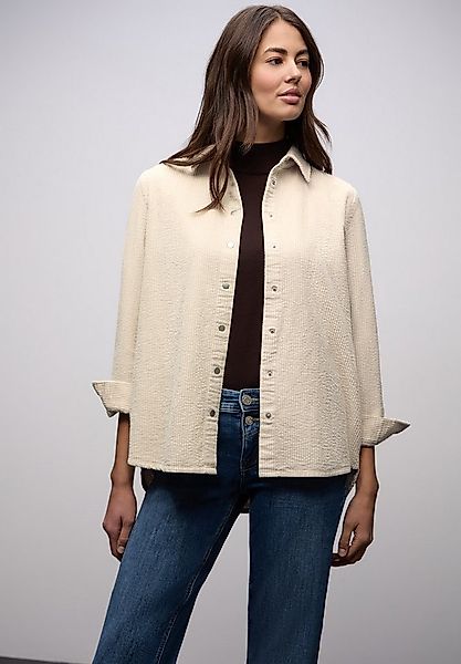 STREET ONE Langarmbluse Cord-Qualität mit Druckknöpfen günstig online kaufen