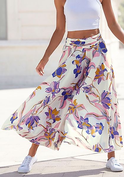 LASCANA Hosenrock mit floralem Alloverdruck, Culotte, günstig online kaufen
