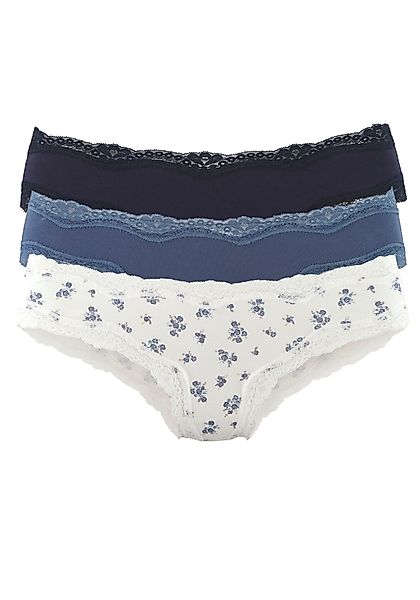 Vivance Brasilslip, (3er-Pack), aus elastischer Baumwolle günstig online kaufen