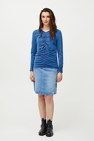 Pulz Jeans Longsleeve PZLIPPA O-neck Tshirt Cooles Shirt mit Faltdetails günstig online kaufen