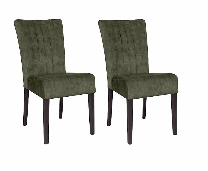 Home affaire 4-Fußstuhl (Set) 2 Stk.vertikale Nähte in der Rückenlehne günstig online kaufen