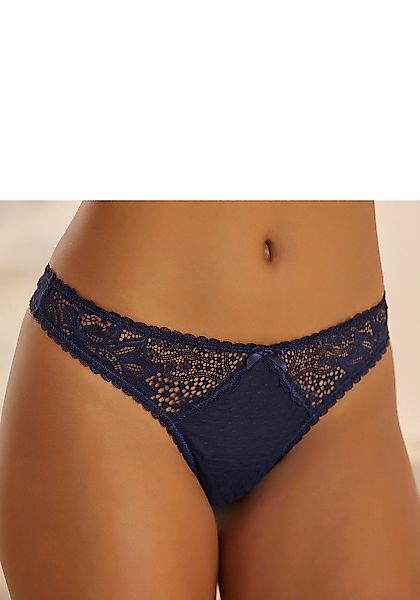 Vivance mit seitlichen Spitzeneinsätzen in blumiger Optik günstig online kaufen