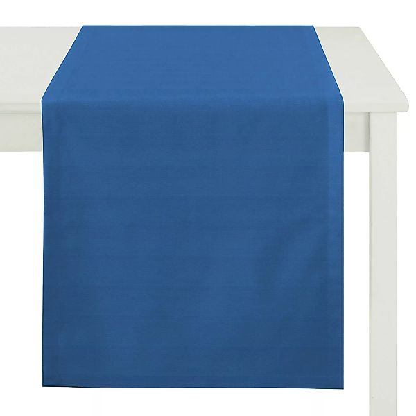 home24 Apelt Tischläufer Kanada Jeansblau Kunstfaser Modern 50x160 cm (BxT) günstig online kaufen