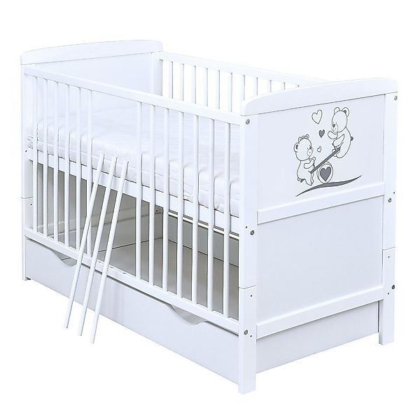 Baby-Delux Babybett Luna Teddy Wippe, Kinderbett günstig online kaufen
