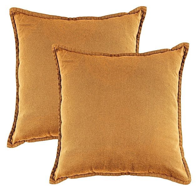 JACK Kissenbezüge 45x45cm 2er Set Kissenhülle Leinenoptik Mistral, (2 Stück günstig online kaufen