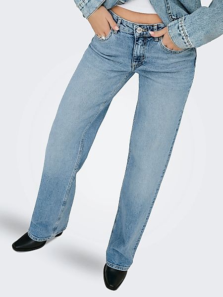 ONLY Low-rise-Jeans "ONLJUICY LW WIDE LEG DNM REA365 NOOS" Baumwollmischung günstig online kaufen