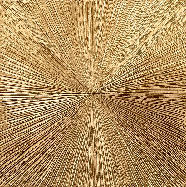 ArtUniverse Gemälde Goldene Sonnenstrahlen 100x100 cm, günstig online kaufen