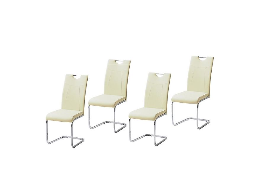 HTI-Line Freischwinger Schwingstuhl KellyC PU 4er (Set, 4 St), Freischwinge günstig online kaufen