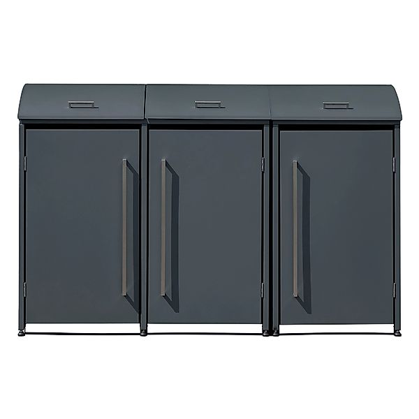 Westmann Mülltonnenbox Moderna 3 x 240, Anthrazit 83 cm x 211 cm x 135 cm günstig online kaufen