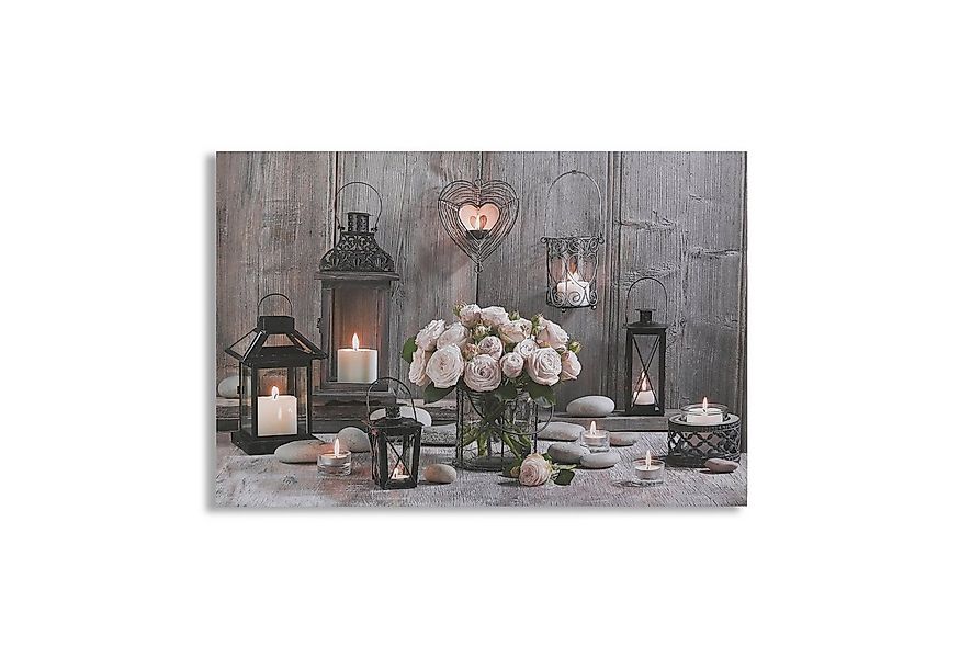 Art for the home LED-Bild Cosy Kerzen LED 60x90cm, Modern, Zen (1 St), LED- günstig online kaufen