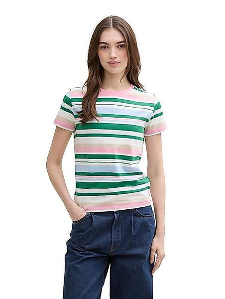 TOM TAILOR Denim T-Shirt geringelt günstig online kaufen