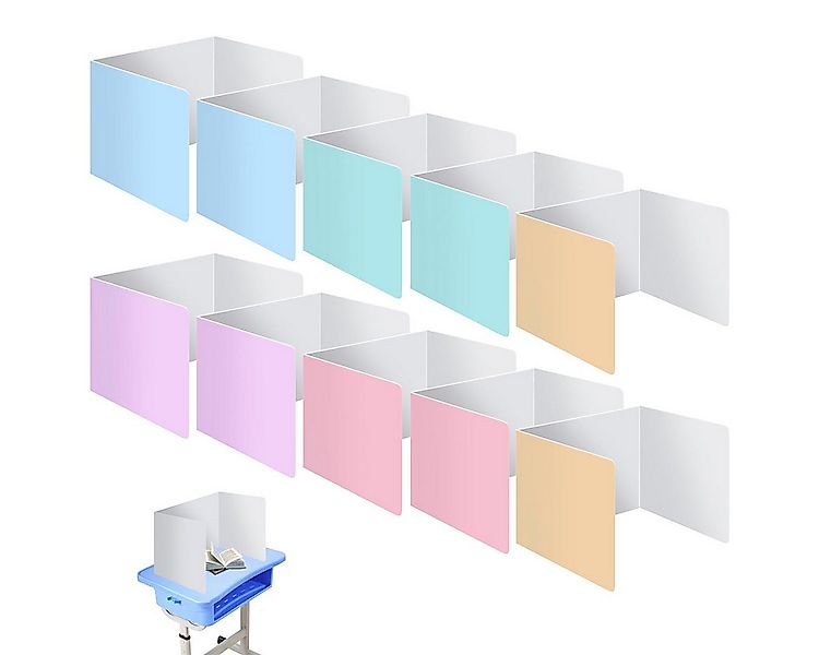 Welikera Büro-Set 10 Stück Trennwand Schreibtisch,Trennwände Schule,faltbar günstig online kaufen