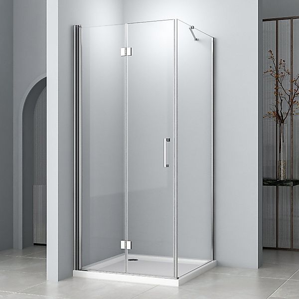 Hopibath Eckdusche Duschkabine Falttür mit Seitenwand günstig online kaufen