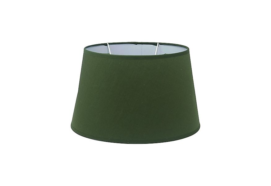 B&S Lampenschirm Lampenschirm klein Stoff E14 / E27 Fassung Grün oval H 15 günstig online kaufen