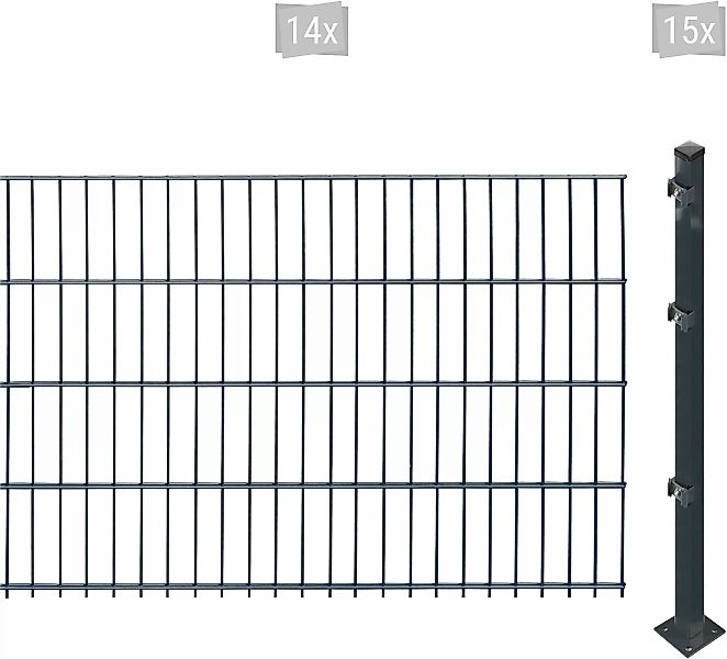 Arvotec Doppelstabmattenzaun "ESSENTIAL 83 zum Aufschrauben", Zaunhöhe 83 c günstig online kaufen