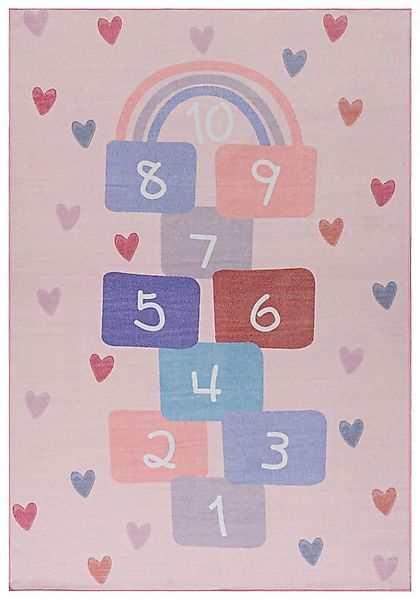 Mazovia Designteppich Kinder Hüpfspiel Kinderzimmer, 80 x 150 cm, Fußbodenh günstig online kaufen