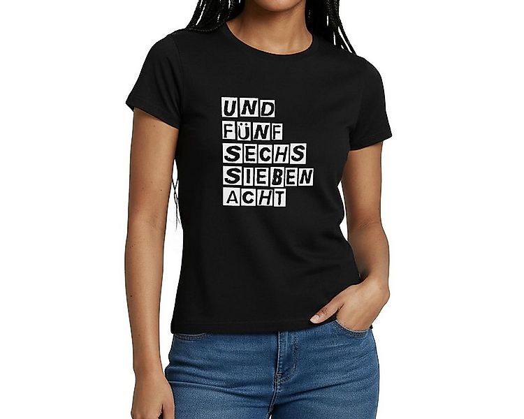 Spreadshirt T-Shirt Und Fünf Sechs Sieben Acht Tanzmariechen Karneval Fraue günstig online kaufen