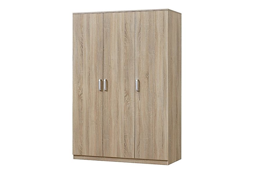en.casa Kleiderschrank »Bodolz« 176x120x52 cm Sonoma-Eichenoptik günstig online kaufen
