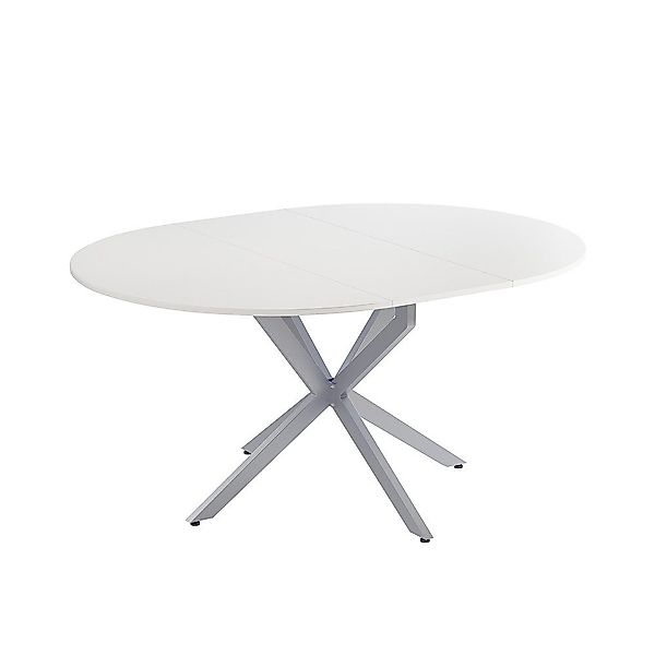 Vicco Esstisch Loyd, Weiß/Grau/Grau, 120 x günstig online kaufen
