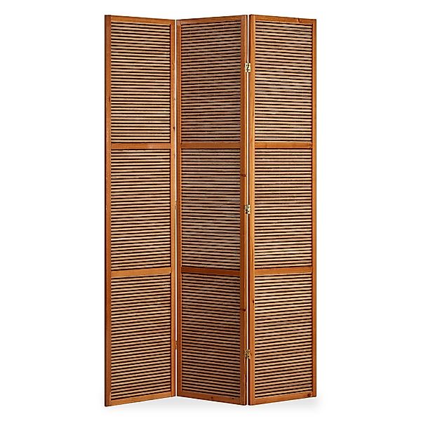 Homestyle4u Paravent 3-tlg. Sondergröße 200x120 cm in Braun cm 873 günstig online kaufen
