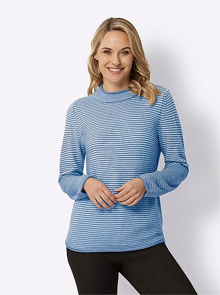 Sieh an! Strickpullover Stehkragenpullover günstig online kaufen