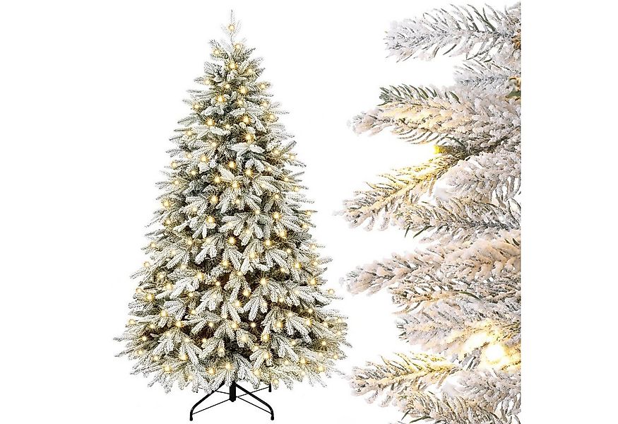 Yorbay Künstlicher Weihnachtsbaum Künstlicher Tannenbaum mit LED Beleuchtun günstig online kaufen