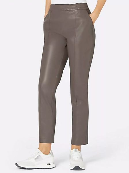 creation L Jerseyhose Lederimitat-Hose Innenbeinlänge ca. 66 cm günstig online kaufen