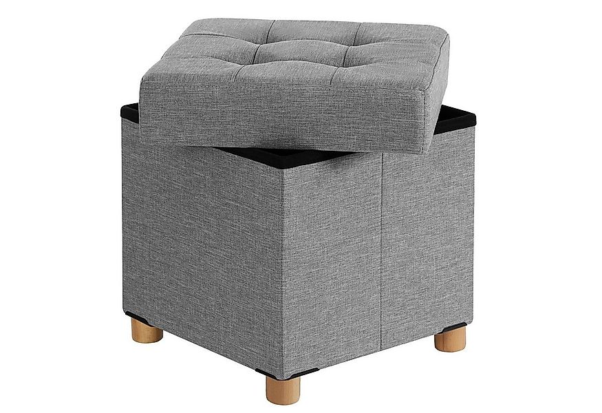 SONGMICS Sitzhocker, mit Stauraum, Schuhbank, klappbare Sitztruhe, Fußbank, günstig online kaufen