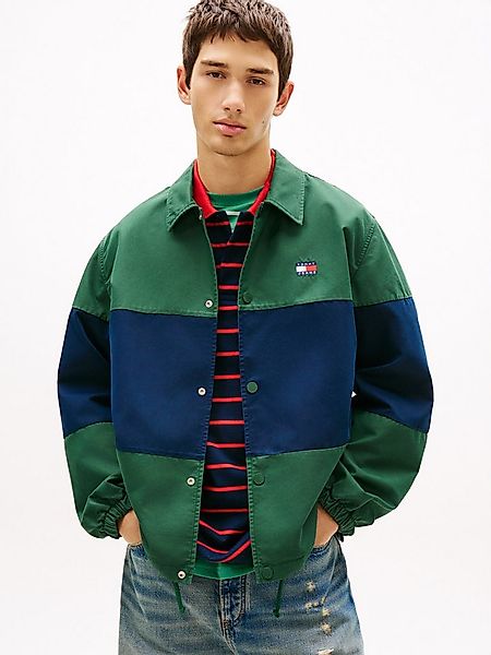 Tommy Jeans Hemdjacke TJM COLORBLOCK Regular fit mit Hemdkragen günstig online kaufen