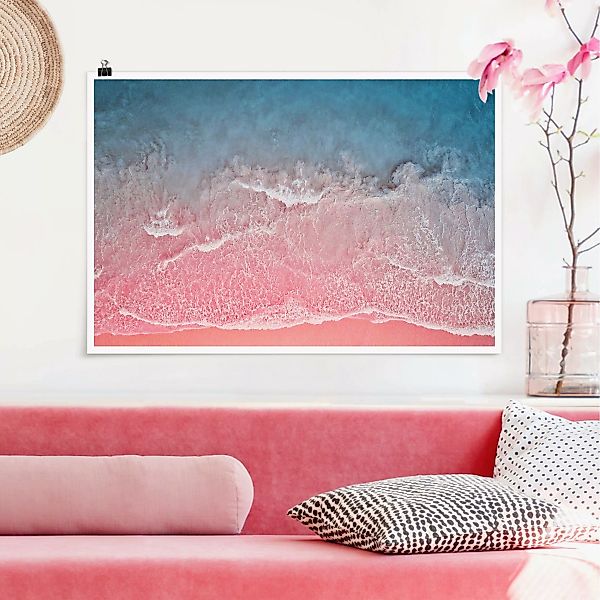 Poster Ozean in Pink günstig online kaufen