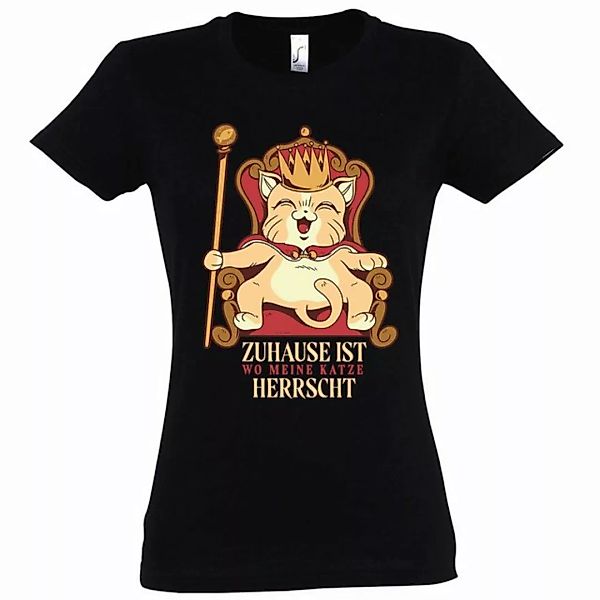 Youth Designz T-Shirt Meine Katze Herrscht Zuhause Damen T-Shirt mit lustig günstig online kaufen