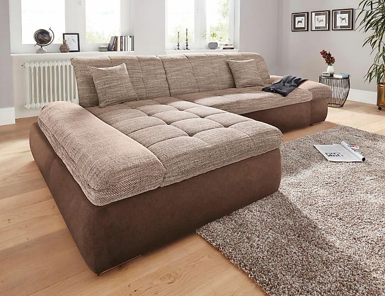 DOMO collection Ecksofa "PB Moric wahlweise mit Bettfunktion + Armteilverst günstig online kaufen