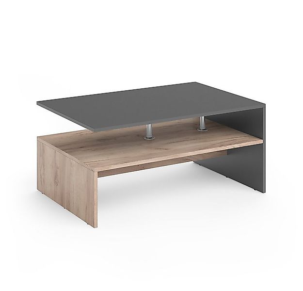 Vicco Couchtisch Amato, Anthrazit/Sandeiche, 90 x 60 cm günstig online kaufen