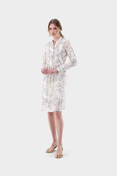 Kleid aus Baumwoll-Plumetis mit Blumenmuster günstig online kaufen