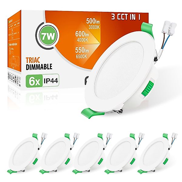 ALUSSO LED Einbaustrahler 6er-Set, 7W Decken günstig online kaufen