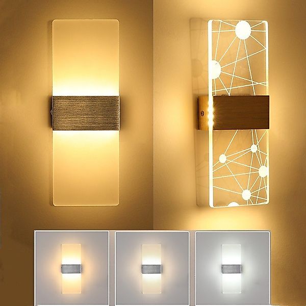 LETGOSPT LED Wandleuchte Wandleuchte Wandbeleuchtung Dimmbar günstig online kaufen