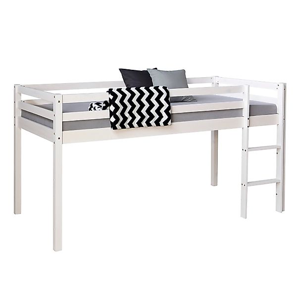 Homestyle4u Hochbett 90x200 in Weiß 1433 günstig online kaufen