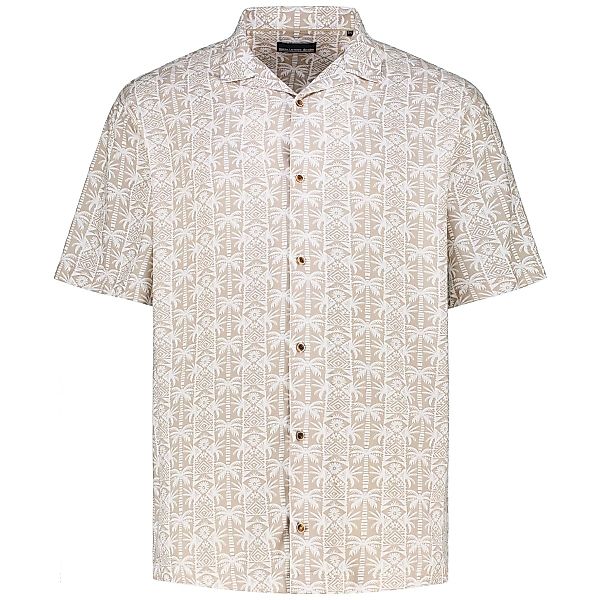 North Freizeithemd mit Allover-Muster Farbe sand Größe: 6XL günstig online kaufen