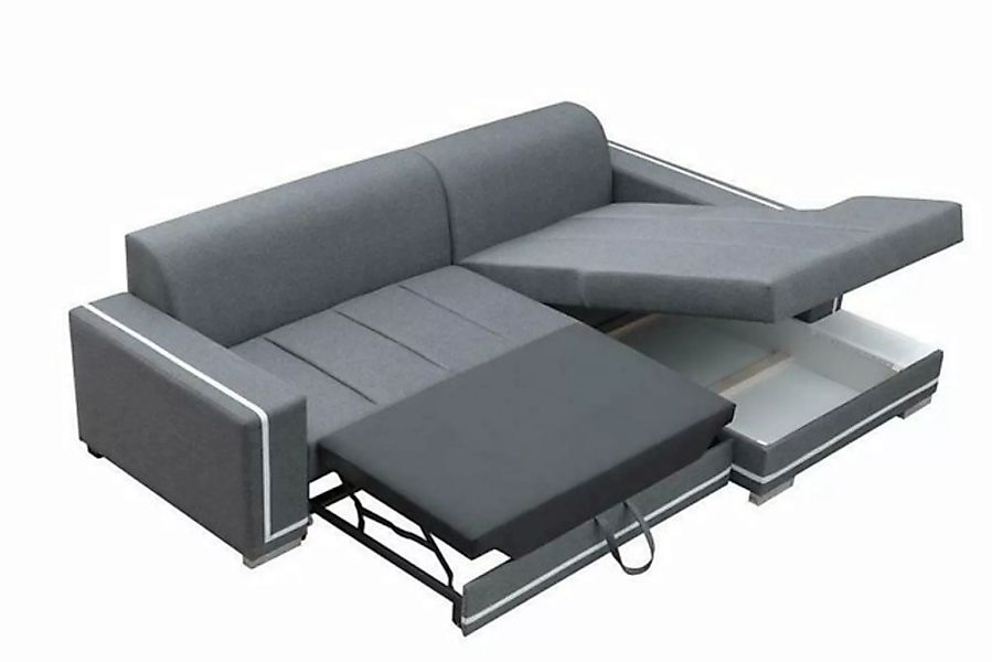JVmoebel Ecksofa, Ecksofa mit Schlaffunktion Bettfunktion Kasten Sofa Couch günstig online kaufen