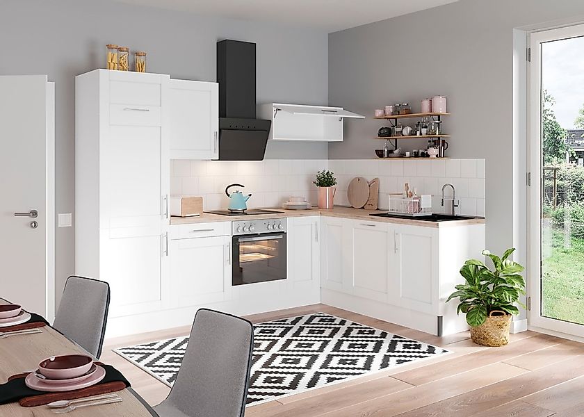 OPTIFIT Küche »Ahus«, 200 x 270 cm breit, wahlweise mit E-Geräten, Soft Clo günstig online kaufen