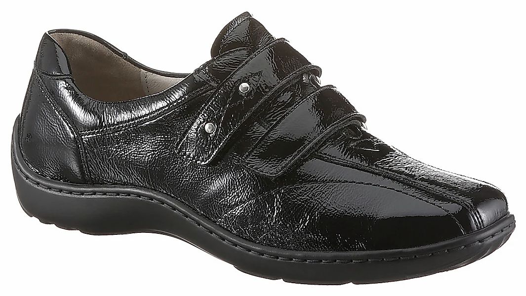 Waldläufer Klettschuh "HENNI" Bequemschuh, Slipper in Glanzoptik und komfor günstig online kaufen
