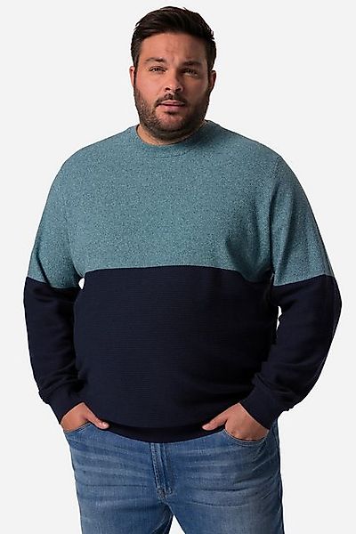 Men Plus Rundhalspullover Men+ Pullover Streifen bis 8 XL günstig online kaufen