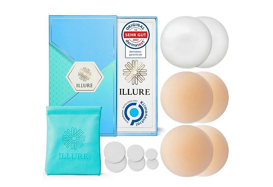 ILLURE BH-Einlagen Nippelpads – Nipple Cover Brustwarzenschutz -Wiederverwe günstig online kaufen