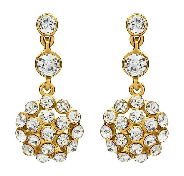 Unique Paar Ohrstecker Gewölbte Ohrstecker goldfarben Modeschmuck MOE0019 günstig online kaufen