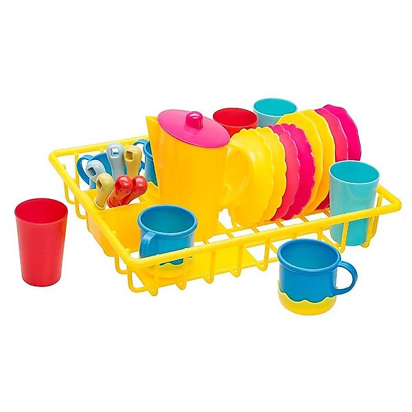 Idena Spielküche Geschirrkorb 25-teilig, Teller, Tassen, günstig online kaufen