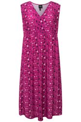 Ulla Popken Maxikleid Jerseykleid Punkte A-Linie günstig online kaufen