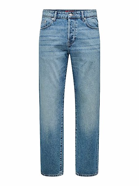 ONLY & SONS Regular-fit-Jeans "ONSEDGE STRAIGHT BOX TAI DNM MU OTL" günstig online kaufen