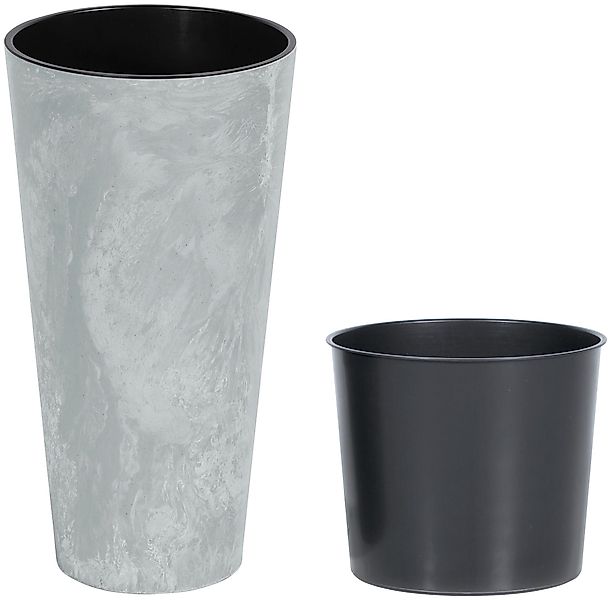Prosperplast Pflanzkübel Tubus Slim Beton, ØxH: günstig online kaufen
