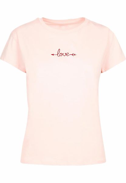 Merchcode T-Shirt "Merchcode Ladies Hugs & Love - Love Arrow Box Tee", 1 St günstig online kaufen